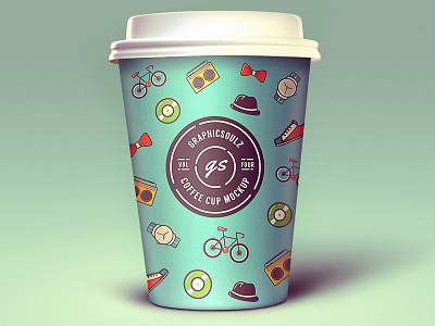 Coffee Cup Mockup badge coffee coffee cup coffee cup mockup cup hipster icons mockup psd mockup