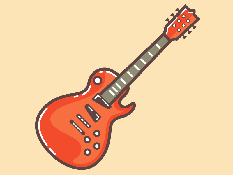 Guitar gif guitar guitar icon hipster icon icon design icons illustration music sound