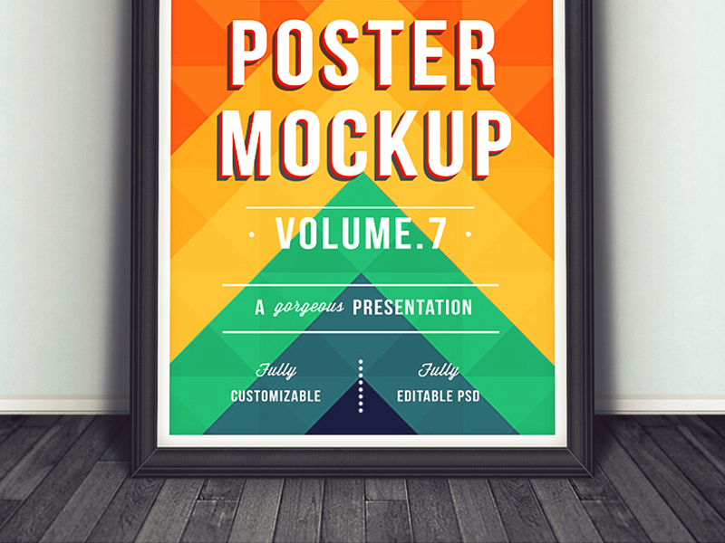 Poster Mockup by Graphicsoulz on Dribbble