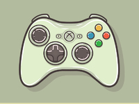 Xbox 360 Controller by Graphicsoulz on Dribbble