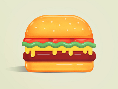 Burger burger cheese fast food food hamburger icons illustrations junk food