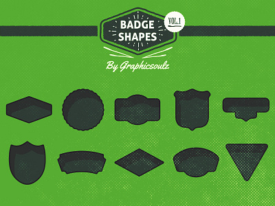 Badge Shapes badge shapes badge vectors halftone halftone texture retro retro badges vectors