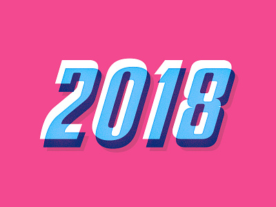 Happy New Year 2018 celebration happy new year new year typography