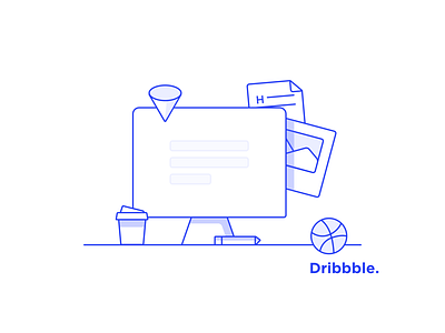 first for Dribbble ui