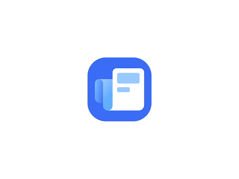 News Feed App Icon by Henrik Abonyi 🧔 on Dribbble