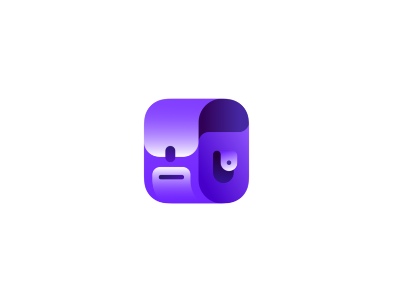 Education App Icon appstore backpack bag children color education gradient icon kids purple school tools