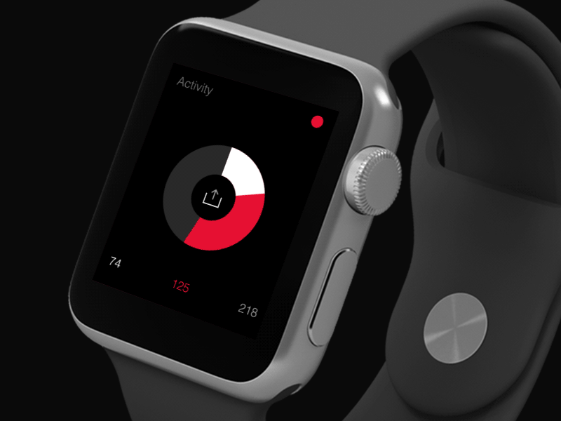 Social Share - Daily UI #10 activity animation apple watch daily ui fitness gif share social ui