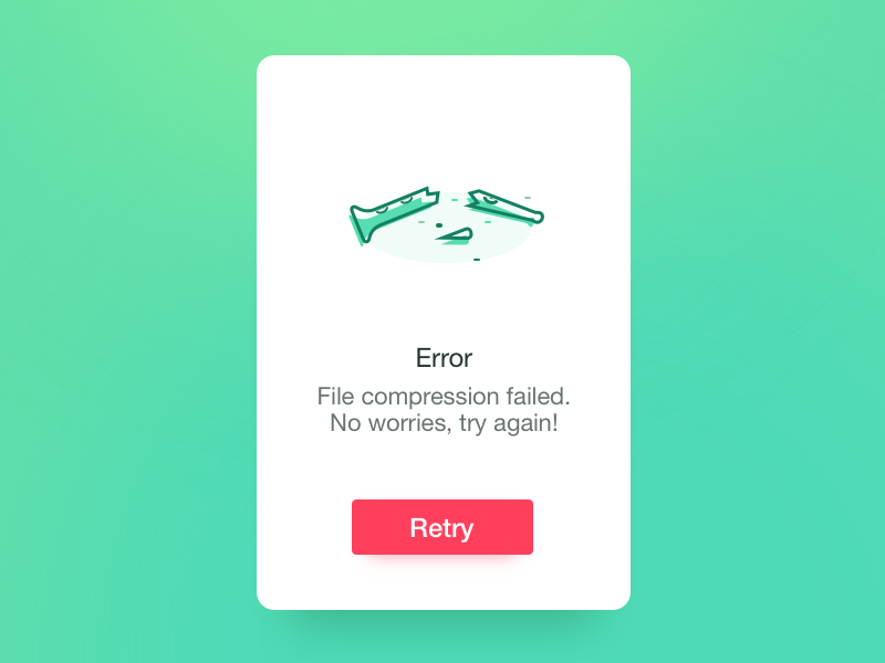 PiedPiper Flash Message - Daily UI #11 retry illustration pipe error daily ui pied piper