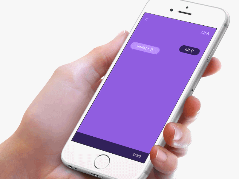 RNDM, Direct Messaging - Daily UI #13 animation chat daily ui direct messaging flat gif keypad minimal radar search