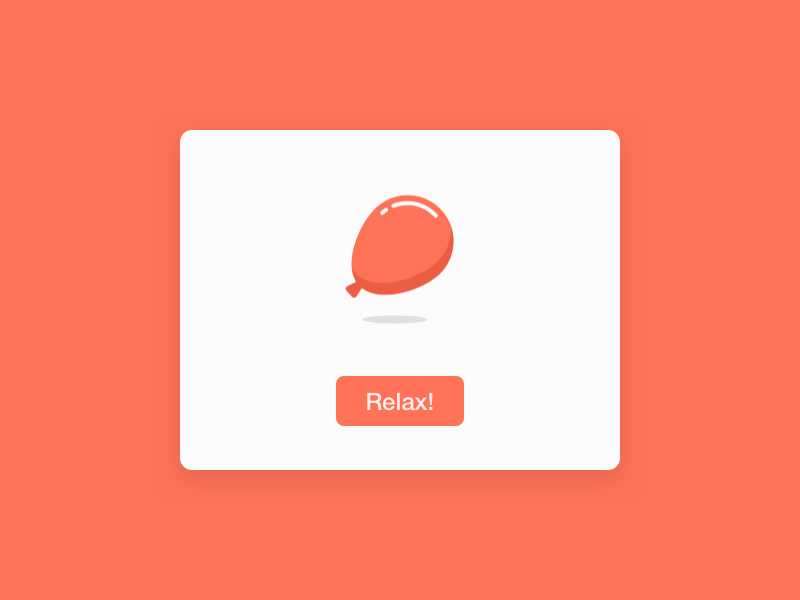 Relax! - Daily UI #16