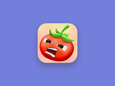 Angry Veggies - Game icon app game icon ios tomato vegetable