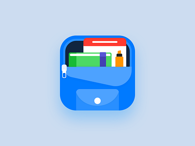 Studyguide - Student planner bag book calendar flat guide icon ios marker planner student study zip
