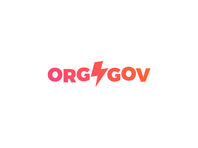 ORG V. GOV civil event extreme flash gov government gradient logo org organization sport typo