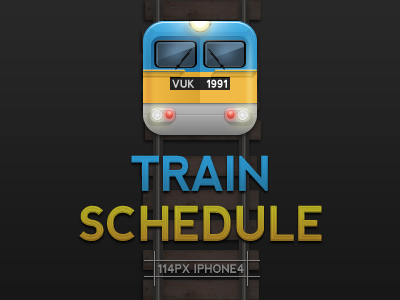 Train Schedule 4 app icon iphone schedule train