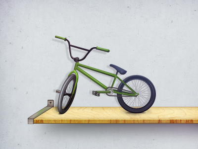 Bmx Illustration bike bmx design green illustration roll shelf site we web wheel