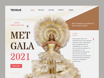 TEOGUE- Met Gala 2021 Concept Landing Page
