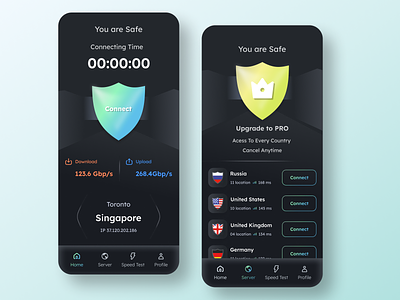 VPN App Ui Design🔥🤘