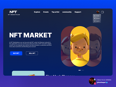 Hero Section | NFT MarketPlace