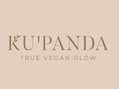 KuPanda botanical botanical logo graphic design hand drawn logo minimal minimalist natural organic simple logo