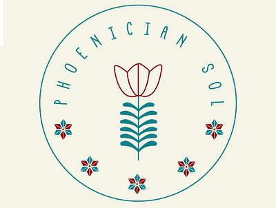 Phoenician Sol 2 botanical botanical logo hand drawn logos handdrawn illustraion logo logo design logodesign logodesigner logos minimal organic organic logo organics