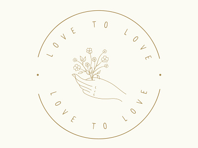 Love to Love botanical botanical illustration botanical logo drawing flowers hand drawn hand drawn logos logo logo design logodesign logodesigner logos organic