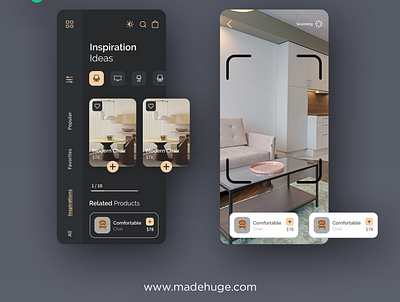 furniture app ui andoid app app design appdesign branding creative design dailylogochallenge dailyui dailyuichallenge ecommerce figmadesign workfromhome