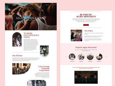 Charity - Home page design