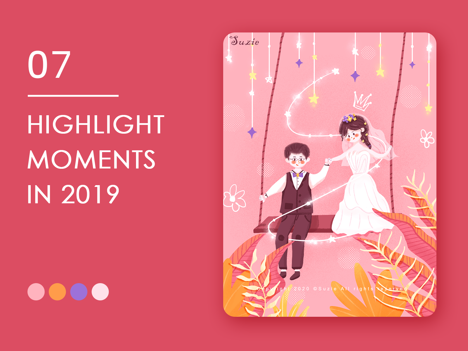 Highlight moments in 2019（7） design illustration illustrator life lifestyle 扁平 手绘 插画