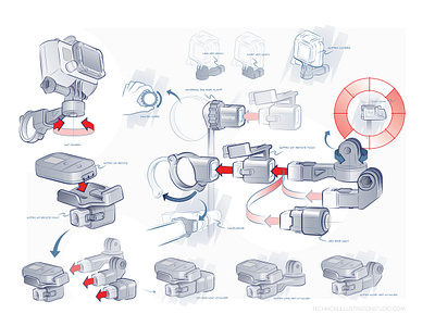 Concept Sketches for Mounting Device