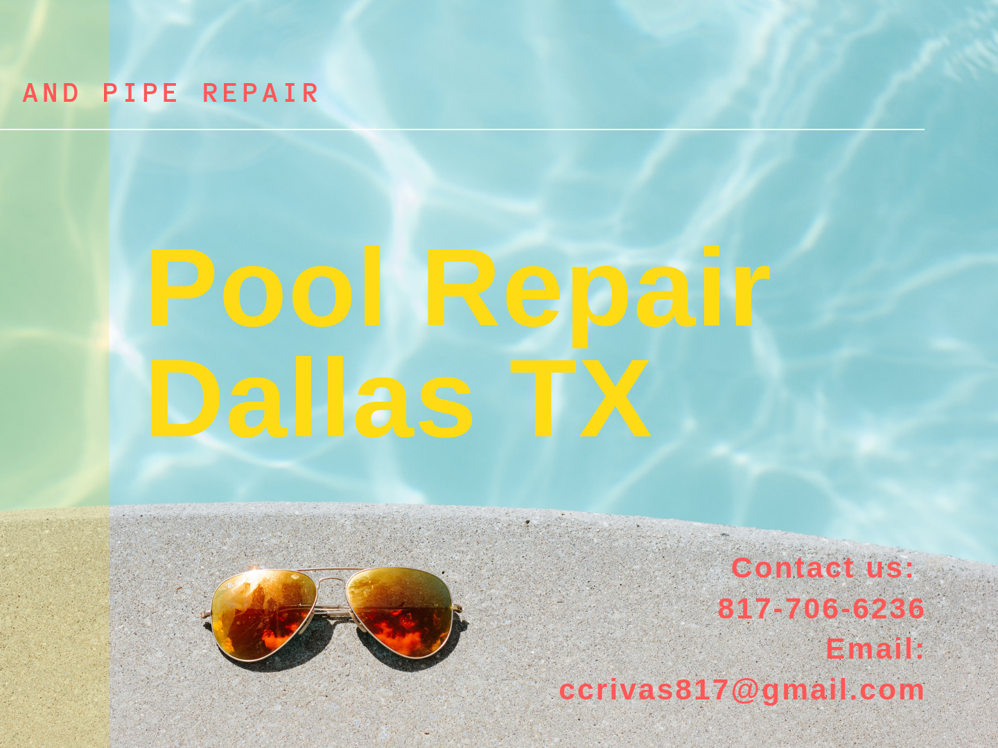 Pool Repair Dallas TX by Scott Danny on Dribbble