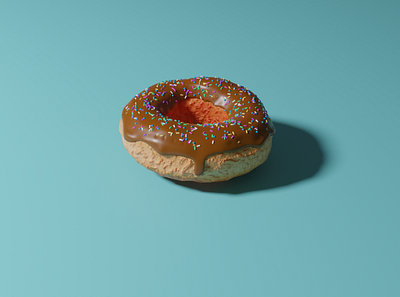 A Donut! 3d art blender branding design graphicdesign illustration illustration art minimal ui ux web