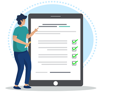 A checklist for being the Perfect Recruiter branding design flat illustration illustration art minimal ui ux vector website