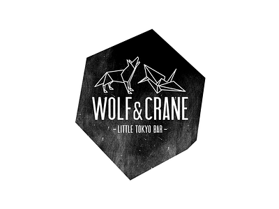 Wolf & Crane Logo branding identity logo