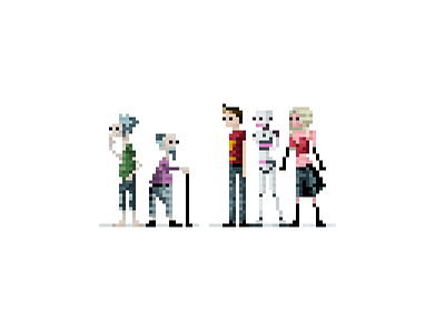 Concept for game characters characters concept game pixelart