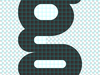 The "g" icon icon typography