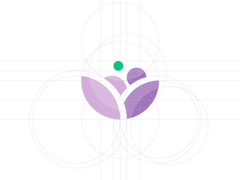 Kiri Logo circles geometrical grid identity illustration kiri logo nature shape
