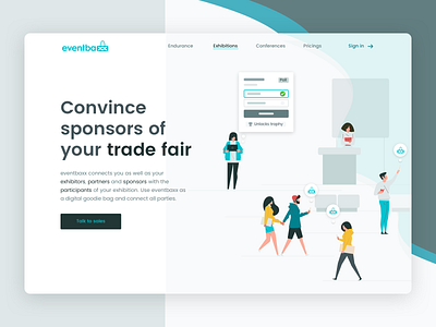 Eventbaxx exhibitions Landing Page