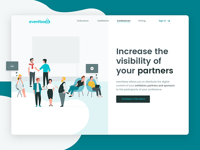 Eventbaxx conferences Landing Page