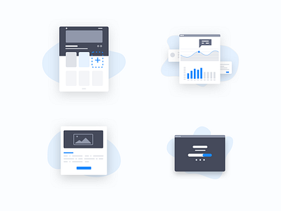 Empty states Illustration set