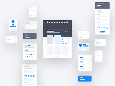 Abstracting UI identity illustration prduct design ui