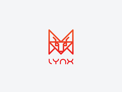 lynx app brand identity design icon illustration logo minimal modern logo