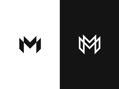 M design flat flatdesign icon lettermark logo minimal minimalist