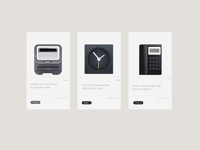 Pseudo-materialization animation app branding design flat icon illustration minimal vector