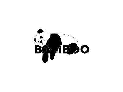 Panda Bamboo azerbaijan baku bamboo blackandwhite dailylogochallenge design graphicdesign illustration poster typography vector