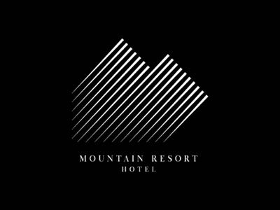 Mountain Resort Hotel azerbaijan baku blackandwhite branding dark design gabala graphicdesign logo luxury