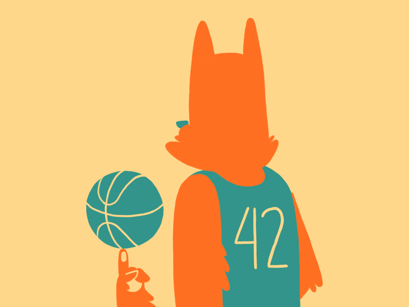 Mythical Monday 22 - Werewolf animation basketball character creature loop mythical teenwolf werewolf