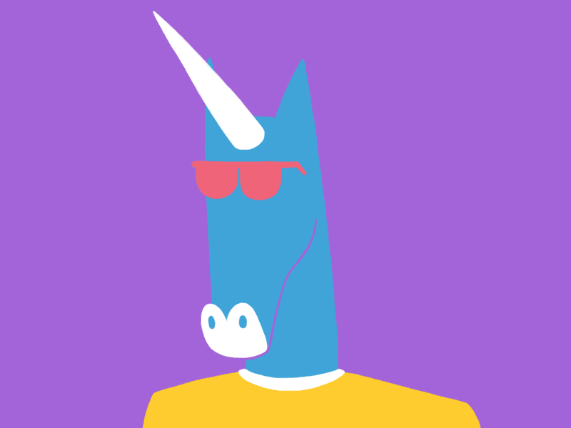 Mythical Monday 29 - Unicorn animation creature gif horse mythical rainbow sunglasses sweater unicorn