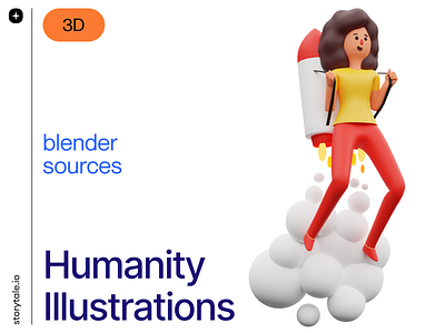 NEW 🌟 Humanity 3D Illustrations