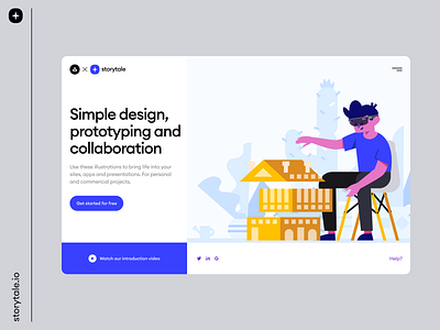 Stubborn Illustrations colorful constructor design generator illustration page product storytale ui vector web website