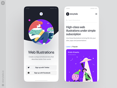 Storytale Universe ✨ app app design colorful design icon illustration logo silky storytale ui vector